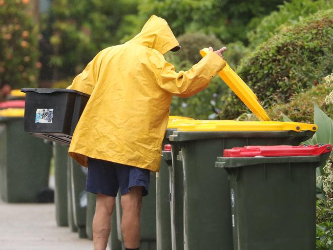 Soft plastics could be put in more yellow bins if a scheme takes off. Picture: John Grainger