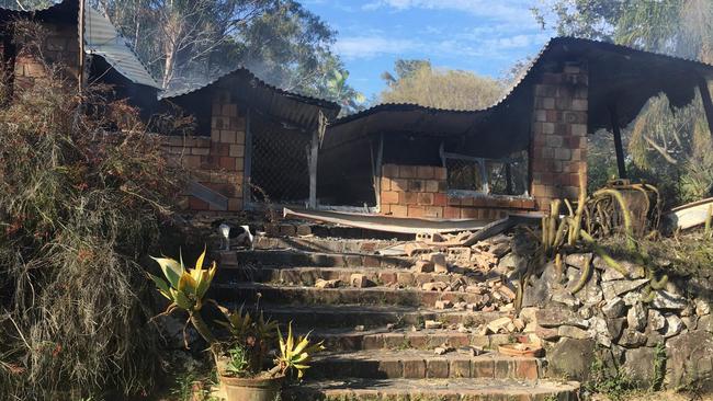 Ilbilbie grandmother Sue Robertson said the fire engulfed her brick home within minutes.