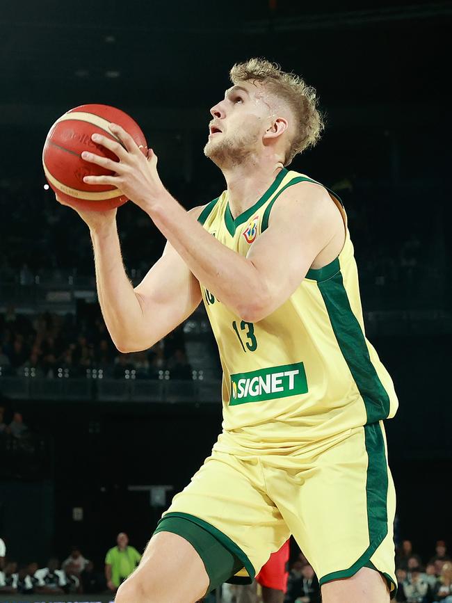 Landale is important for the Boomers’ Olympic campaign. Photo by Kelly Defina/Getty Images