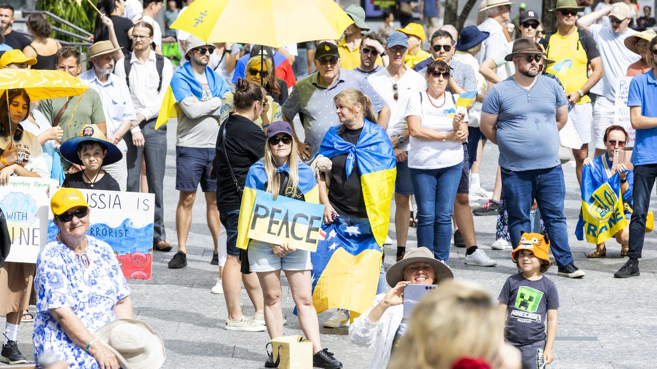 ‘They are aching’: Leaders among hundreds at Brisbane rally