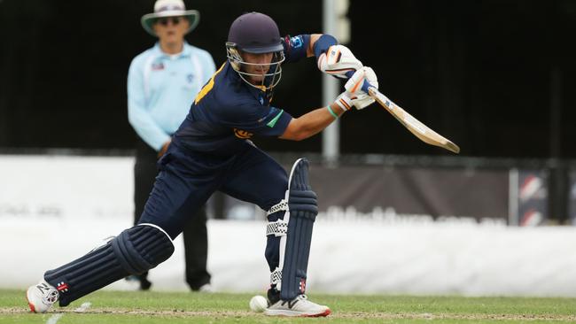 VSDCA 2021-22: Mt Waverley v StrathmoreStrathmore Batsman Chris Williams in action.Picture: Stuart Milligan