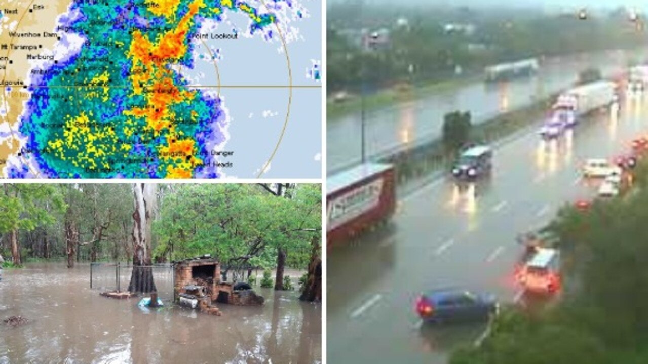 A severe storm causes chaos in southeast Queensland. Photo: Supplied