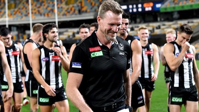 Why wouldn’t Bucks smile, his side was humming in Perth. Picture: Getty Images