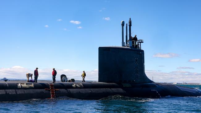 USS Minnesota off the WA Coast. Picture: Colin Murty/Pool/via NewsWire