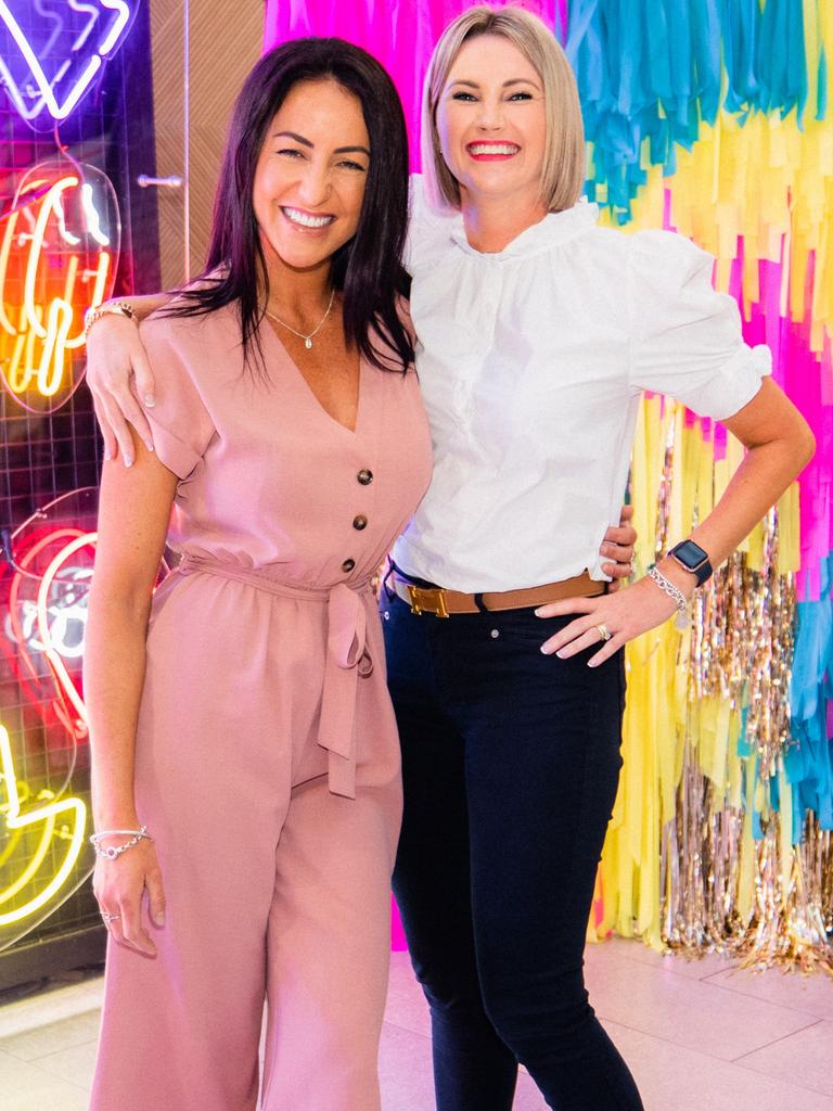 Jade Eugene and Bernice Reid at the launch of Neon Paradise on the Gold Coast. Socials: Damien Anthony Rossi | Picture: Sam Neil