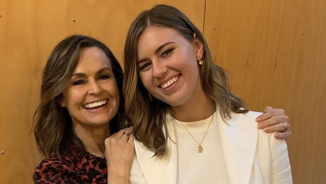 Lisa Wilkinson with Brittany Higgins (right), who says she will donate any money from her book deal. Picture: Supplied.