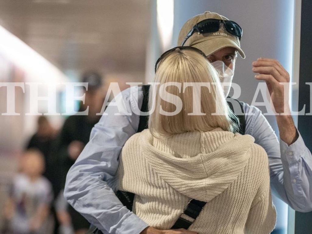 Michael Czugaj did not speak to the media when he arrived in Brisbane. Picture: Liam Mendes / The Australian