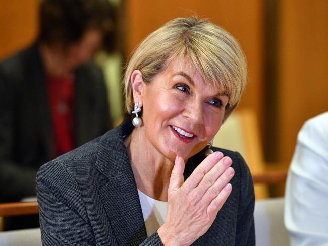 Canberra insiders say Julie Bishop doesn’t enjoy support from her colleagues and lacks presence in Parliament. Picture: AAP