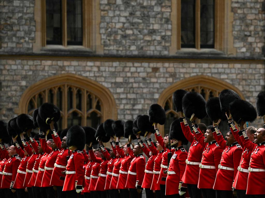 King Charles inspects Kate’s Irish Guards ahead of Trooping the Colour ...