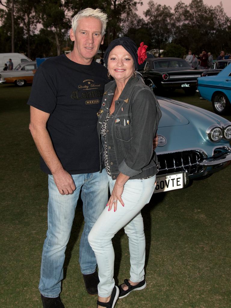 Ron Wolfe and Daisy Wolfe at the Gold Coast Retro Night Cruise. Picture: Andrew Meadowcroft.