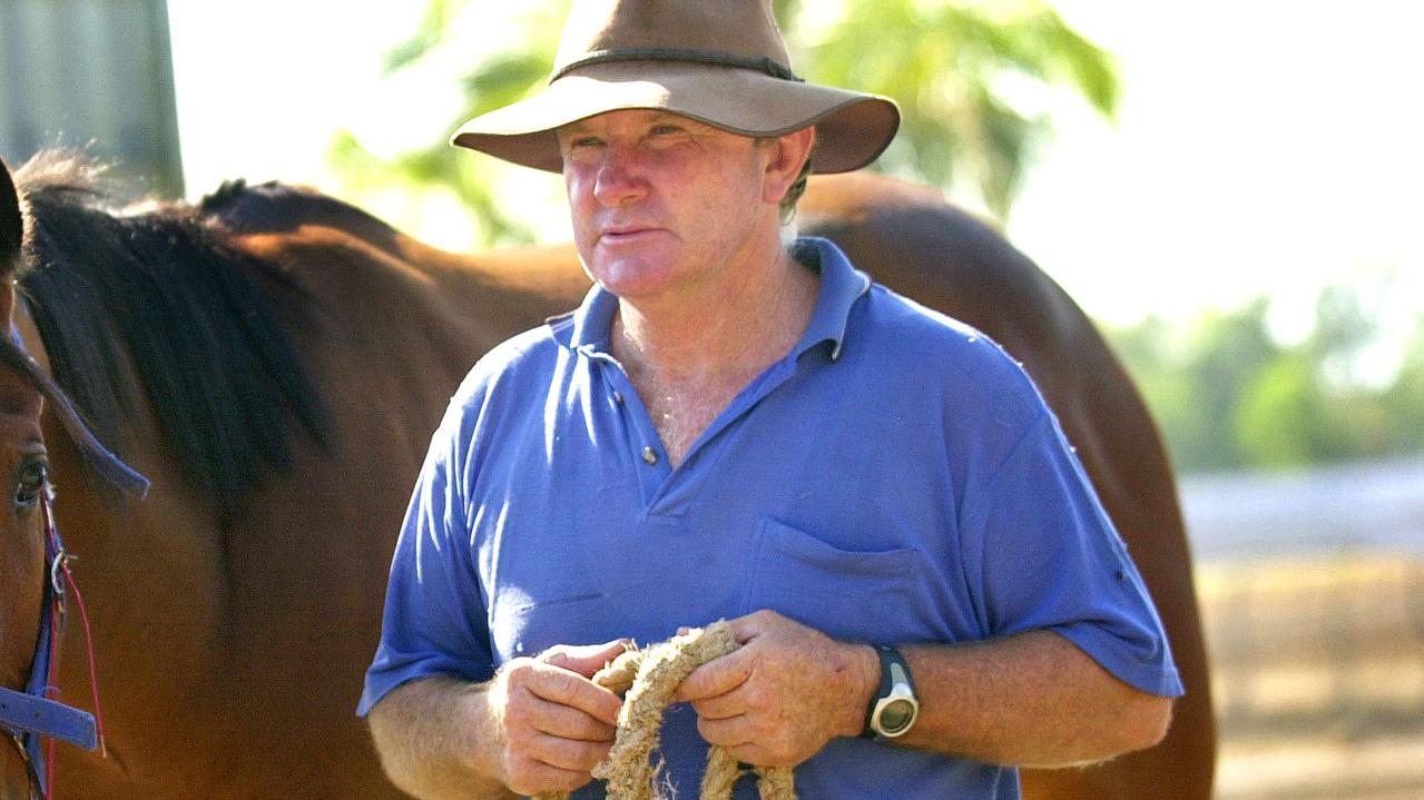 Horse Trainer Rodney Robb with 3yr old Irish Fixer                               Picture: JULIANNE OSBORNE