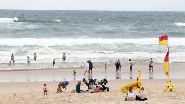 It's business as usual on the Gold Coast today while Brisbane is in lockdown due to Covid-19. Picture: Richard Gosling