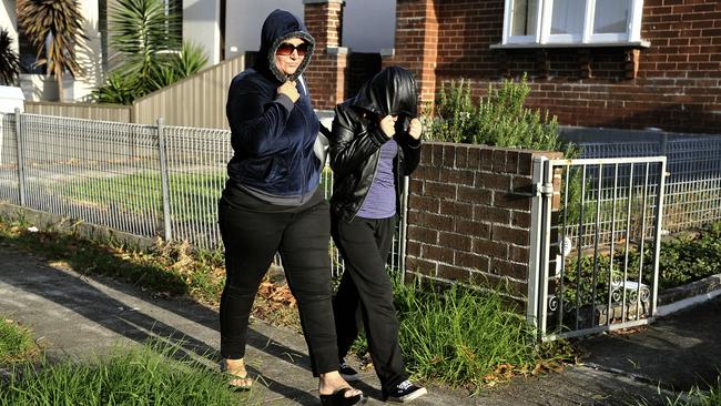 Amirah Droudis with her daughter near her Belmore home.