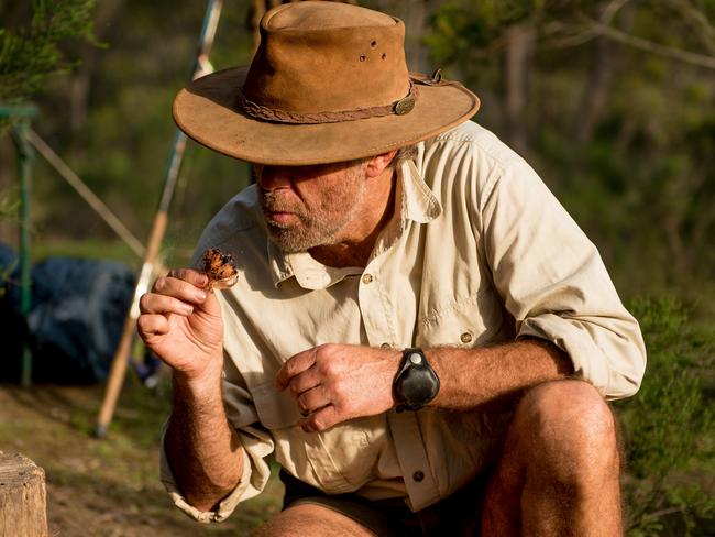 Russell Coight lives off the land in<i> All Aussie Adventures</i>.