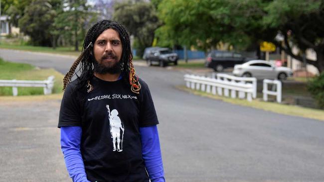 ON A MISSION: Alwyn Doolan is half way through his 7000km walk from Bamaga in far North Queensland to Parliament House, ACT. Picture: Matt Collins