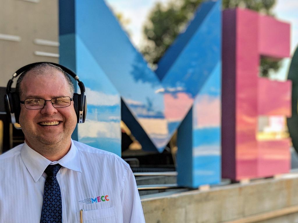 Mackay Entertainment and Convention Centre and events manager Andrew Bobeldyk. Picture: Luke Mortimer