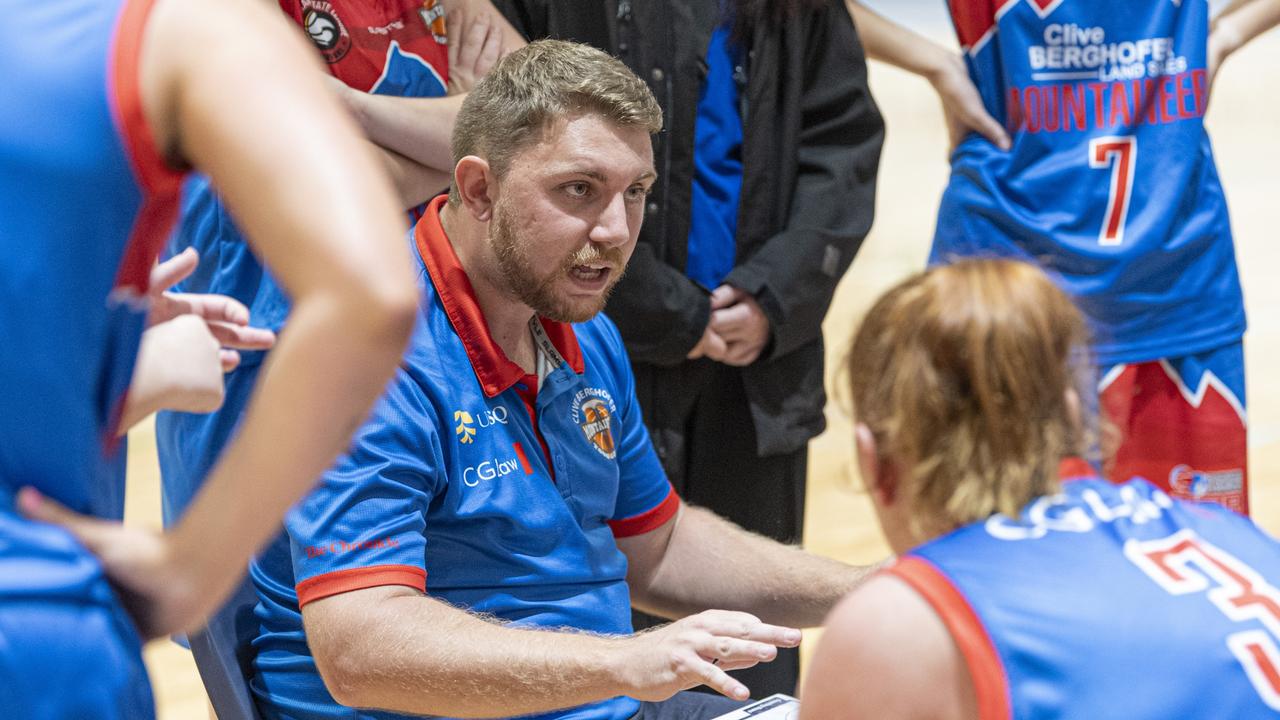 Toowoomba Mountaineers coach Matt Cox. Picture: Kevin Farmer