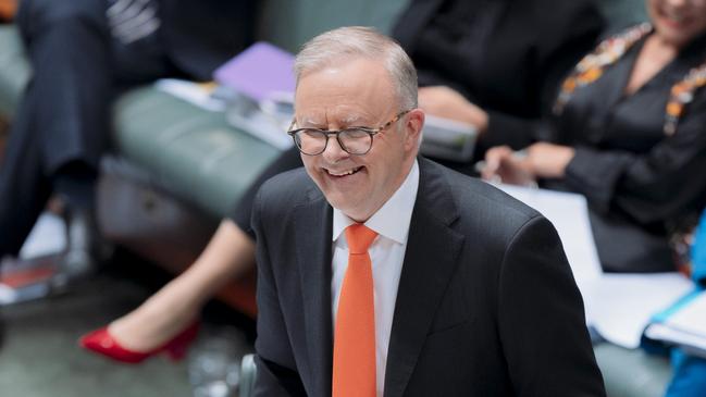 Anthony Albanese in question time at Parliament House in Canberra. Picture: NCA NewsWire / David Beach