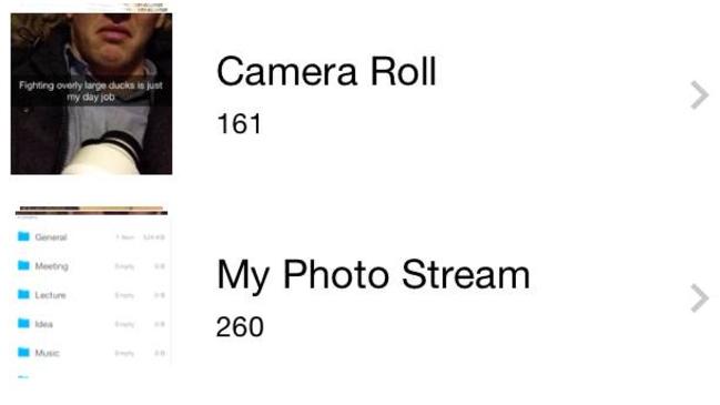 Notice how I have 99 more photos on Photo Stream than my camera roll?