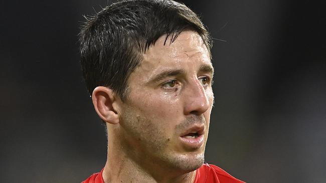 Ben Hunt of the Dragons during the round 11 NRL match against North Queensland at Qld Country Bank Stadium on May 13, 2023. Photo: Ian Hitchcock/Getty Images