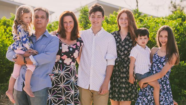 Mandy Weidmann (middle) with her partner Luc Klein and Britt Klein (far left) and Adam Stevens, Erica Stevens, Jaap Klein, and Josie Stevens (middle to far right).