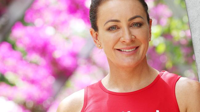 Medibank Ambassador Michelle Bridges at South Bank, Brisbane. Picture: Liam Kidston.