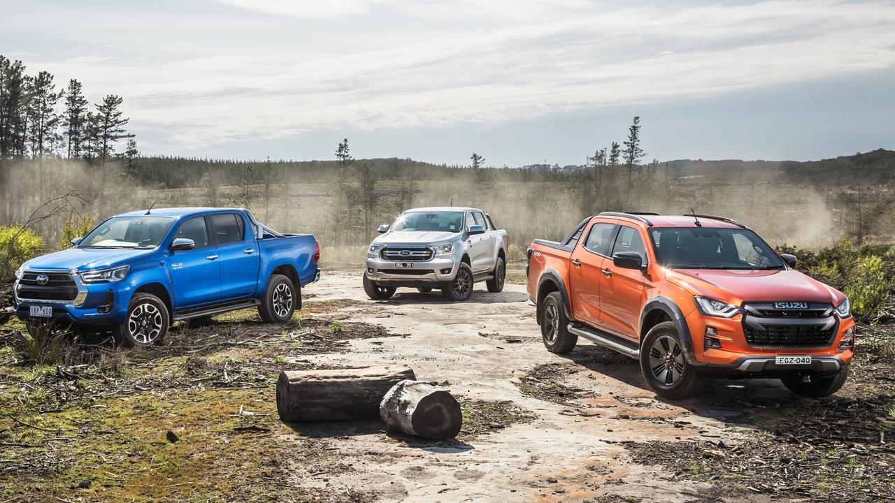 The Ford Ranger, Toyota HiLux and Isuzu D-Max are the three best selling dual-cabs. Taken by Thomas Wielecki