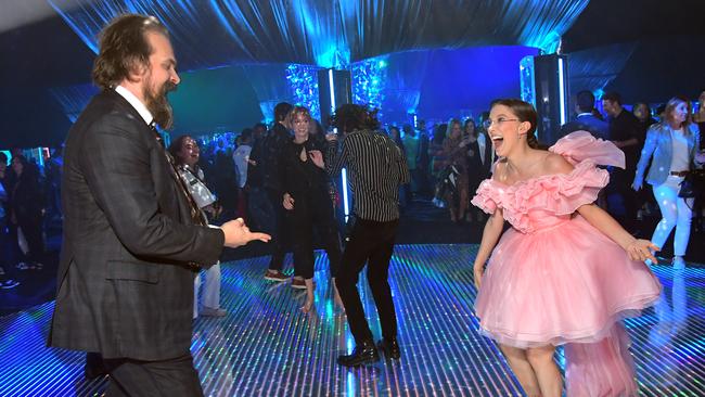 David Harbour worries for Millie Bobby Brown. Picture: Getty Images