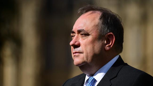 Salmond speaks to journalists in central London in 2016. Picture: AFP