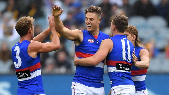 Western Bulldogs forward Josh Schache is happy to be back home which has helped with his focus on footy. Picture: AAP