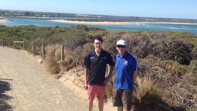 Daymon Ness with his father, William Ness. Picture: Ness Family