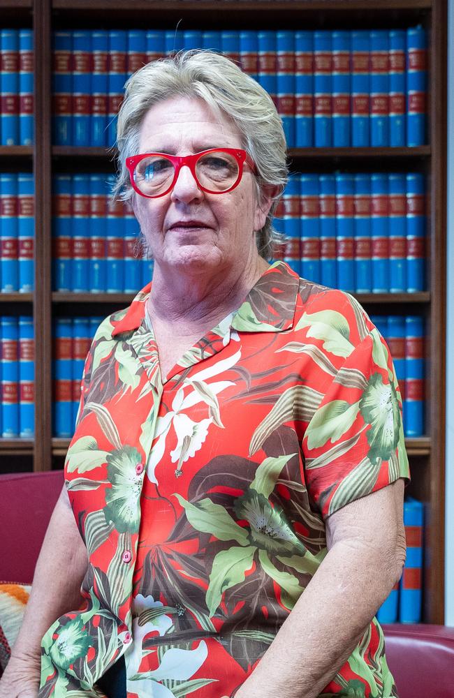 Northern Territory Supreme Court judge Justice Judith Kelly pictured in her chambers in Darwin.