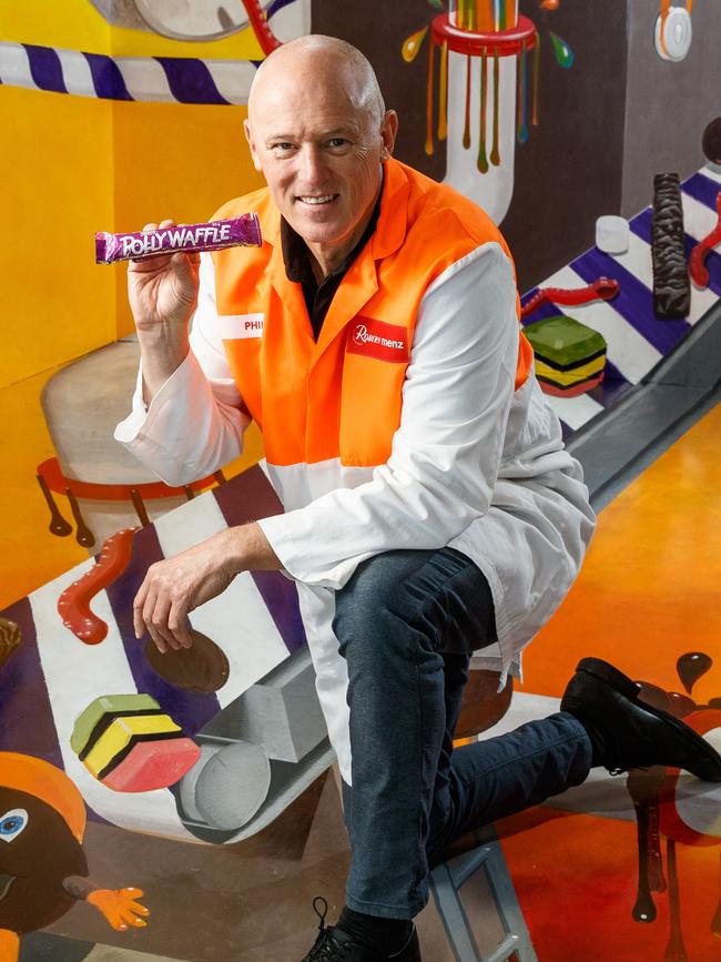 Menz chief executive Phil Sims at the company’s Glynde factory. Picture: Matt Turner