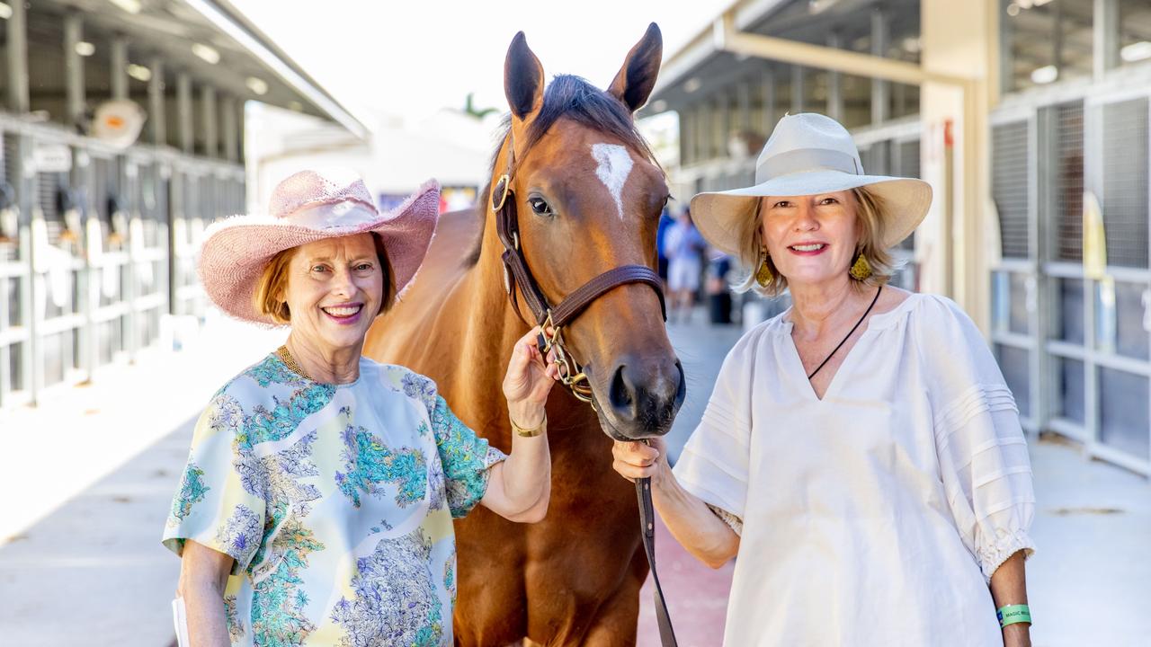 Legendary trainer Gai Waterhouse with Magic Millions co-owner Katie Page. Picture by Luke Marsden.