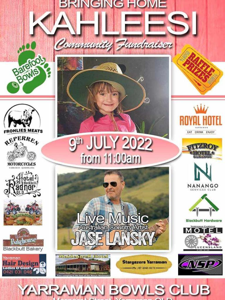 A local fundraising event will also held to help raise money for the family. Picture: Supplied