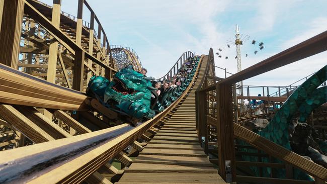 The Levithan roller coast at Sea World. Picture: Supplied