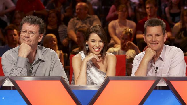 Symons with Dannii Minogue and Tom Burlinson during his stint on Australia’s Got Talent.