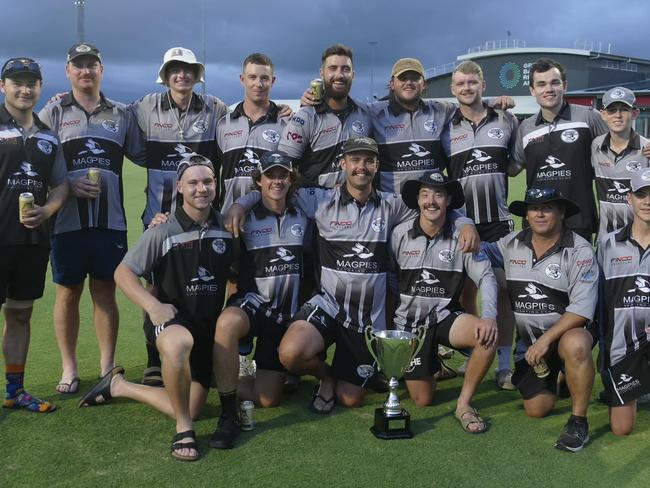 Mackay Magpies took out the Mackay Cricket Association's first grade one-day premiership at Great Barrier Reef Arena on Saturday. Picture: Magpies Cricket Club Mackay Facebook.