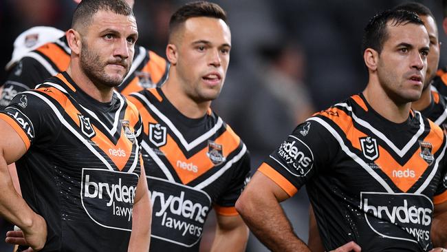 Wests Tigers endured a tough night out against the Raiders.