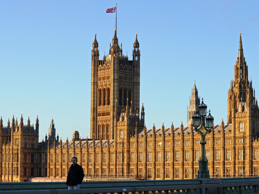 A Union Jack flag flies on top of the Victoria Tower, part of The Palace of Westminster in London, as Britain and the EU signed a historic deal. Picture: AFP