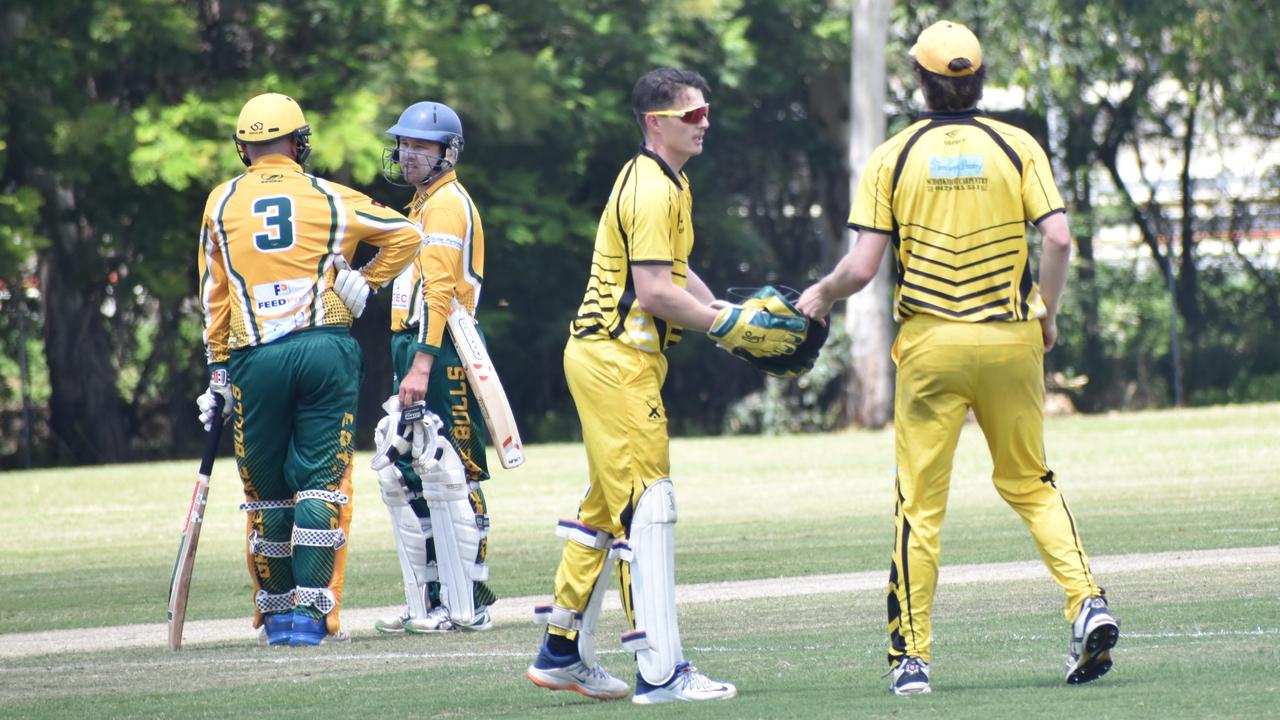 Frenchville Sports Club A-Grade Premiership semi-final, Gracemere Bulls versus The Glen, Rockhampton Cricket Grounds, March 19, 2022.