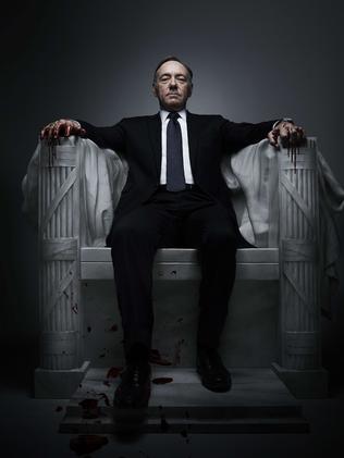 Kevin Spacey as Frank Underwood.