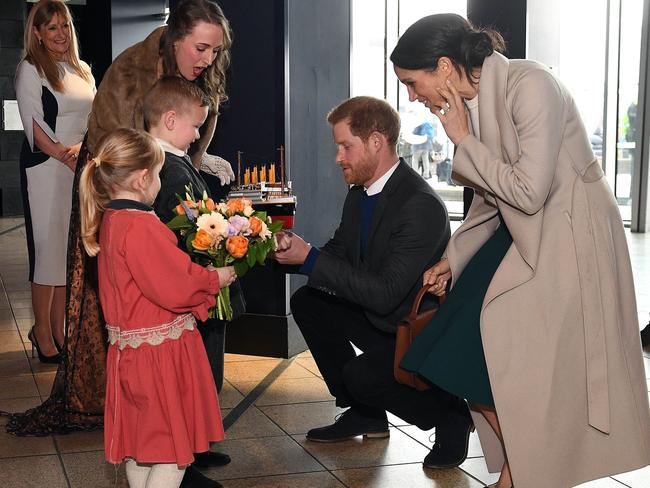 Prince Harry and Meghan Markle, in Belfast last week, are just seven weeks away from their wedding. Picture: MEGA/TheMegaAgency.com