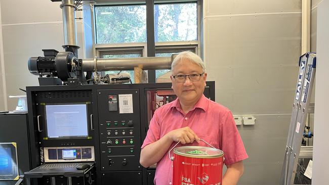 UNSW engineer Guan Yeoh and his team developed a fireproof paint to protect homes from bushfires.