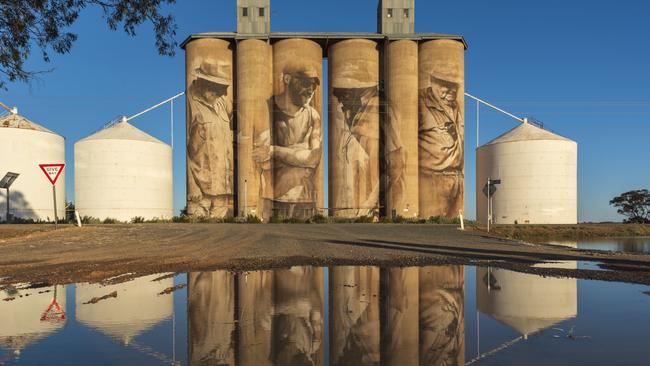 Art attack: The Brim silos were the first to be decorated on the Silo Art Trail.