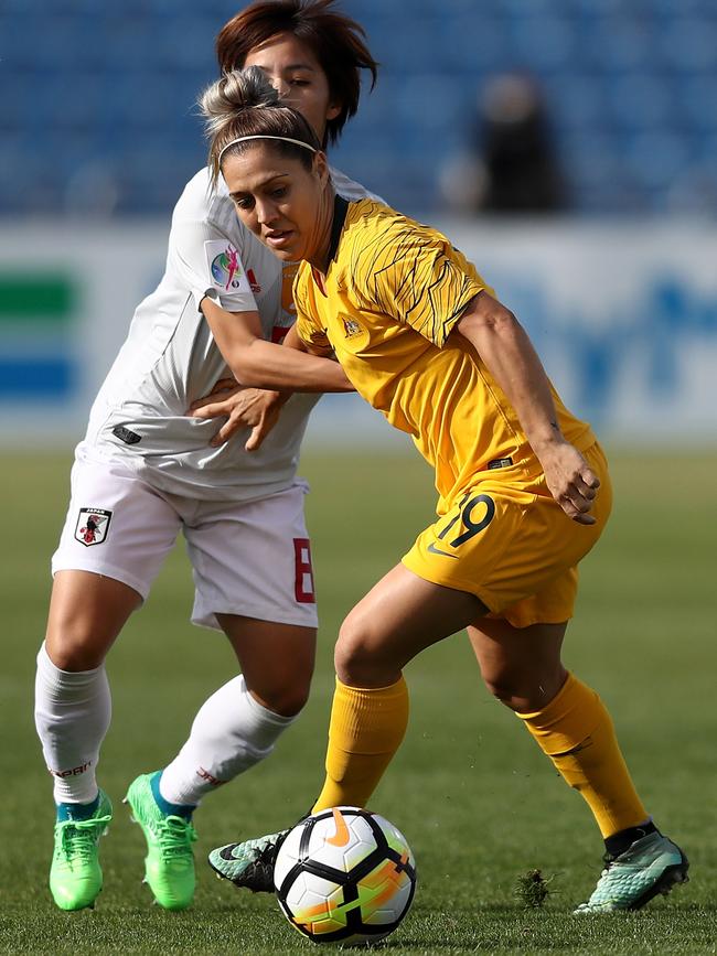 Katrina Gorry against Mana Iwabuchi. Pic: Getty Images