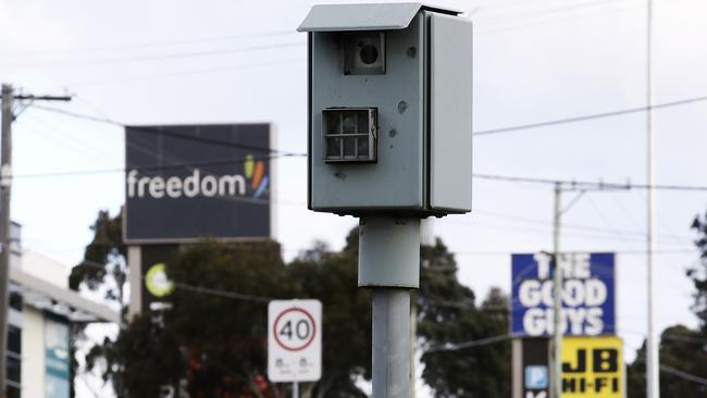 All the affected cameras remain online and infringement notices will still remain. Picture: Paul Loughnan