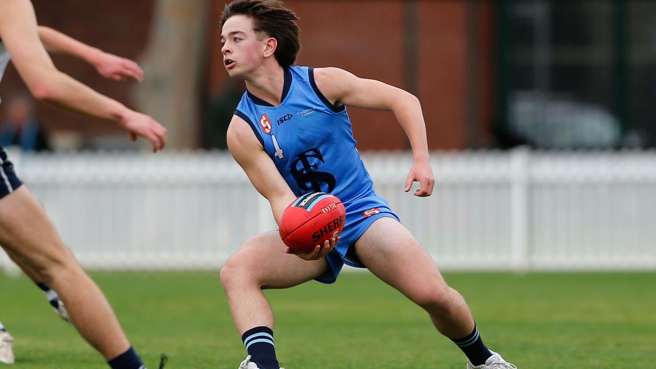 Mitchell Brook in action for Sturt’s under-16s. Picture: Nick Hook (South Adelaide FC)