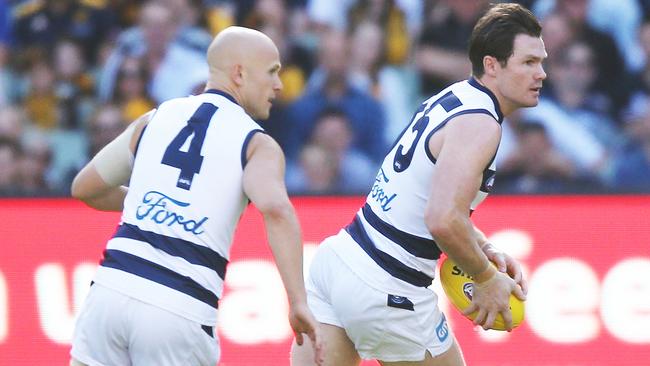 Patrick Dangerfield (right) and Gary Ablett are enduring a bumpy road this season. Picture: Getty Images