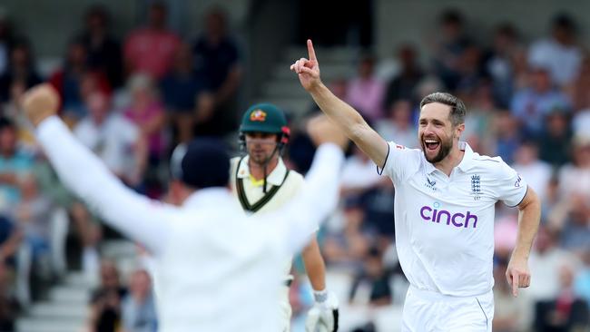 Chris Woakes has had a sensational impact since the rain delay. Picture: Getty